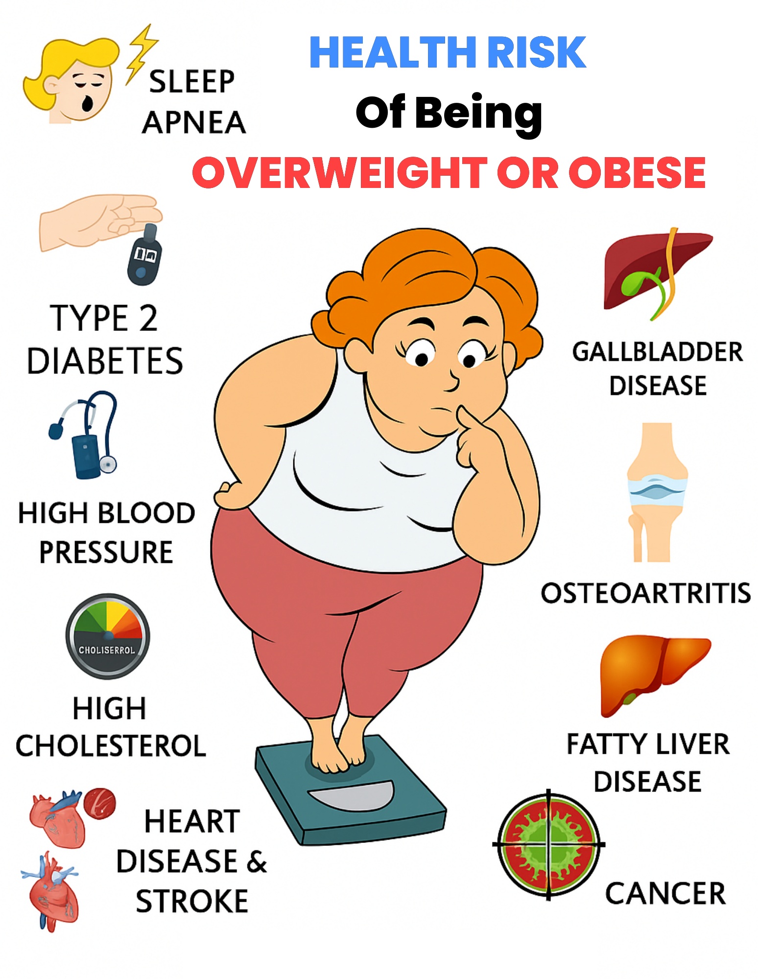 Your - Health Risk Of Being Overweight! . #fblifestyle | Facebook