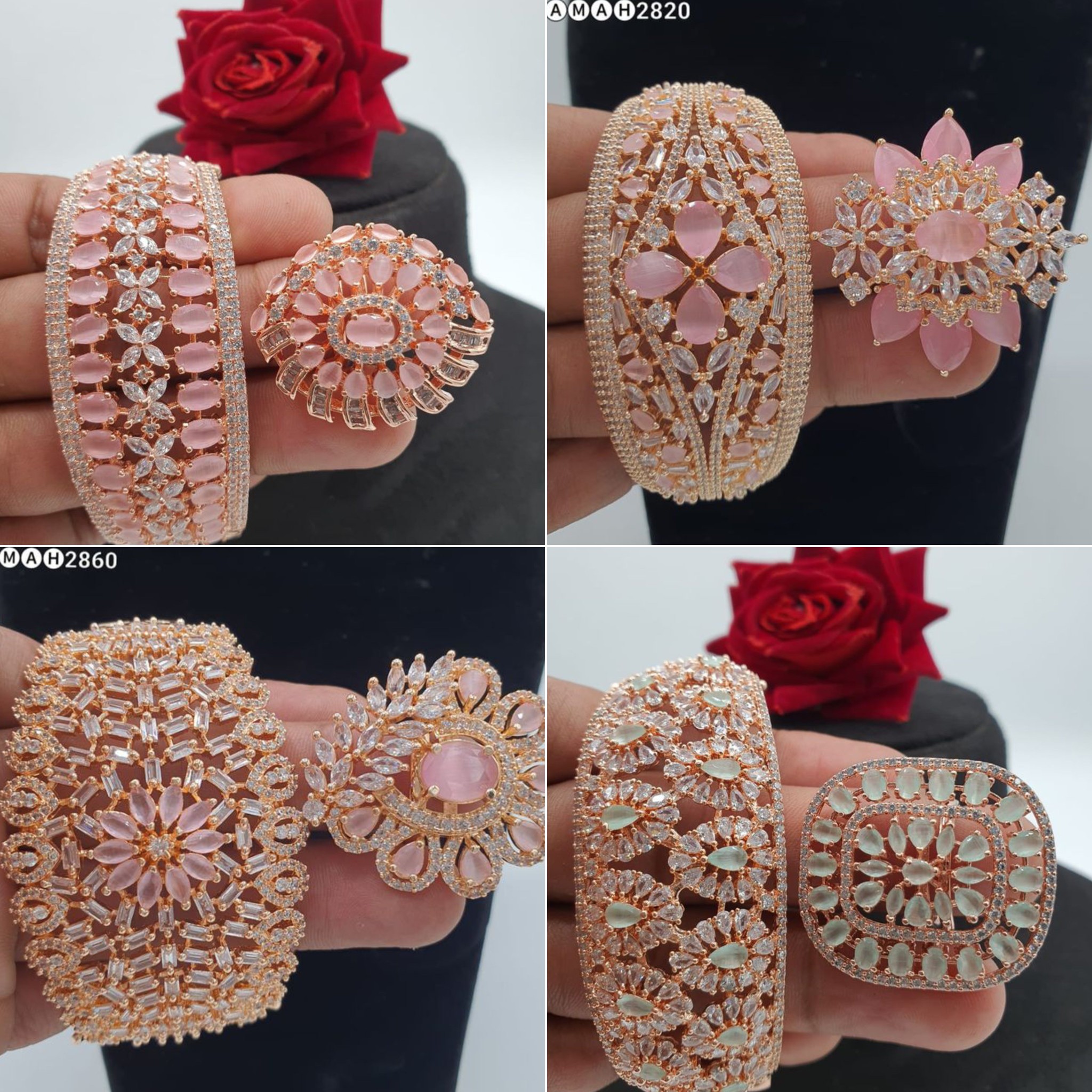 Puja - Beautiful ad bracelet with ring #fblifestyle #tranding # ...