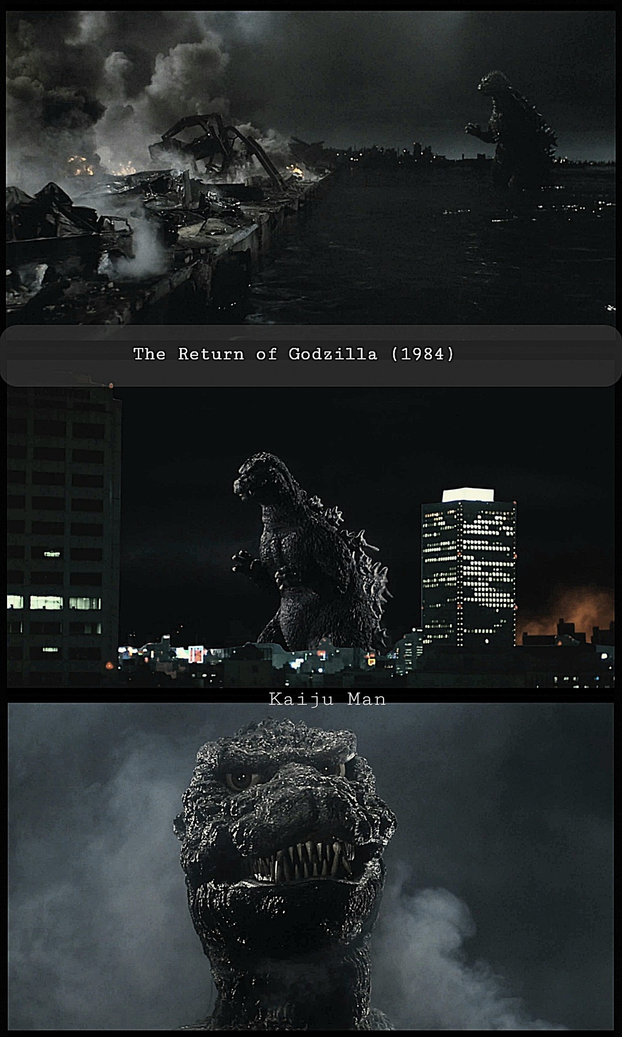 Classic Poster from the film The Return of Godzilla (1984) #godzilla