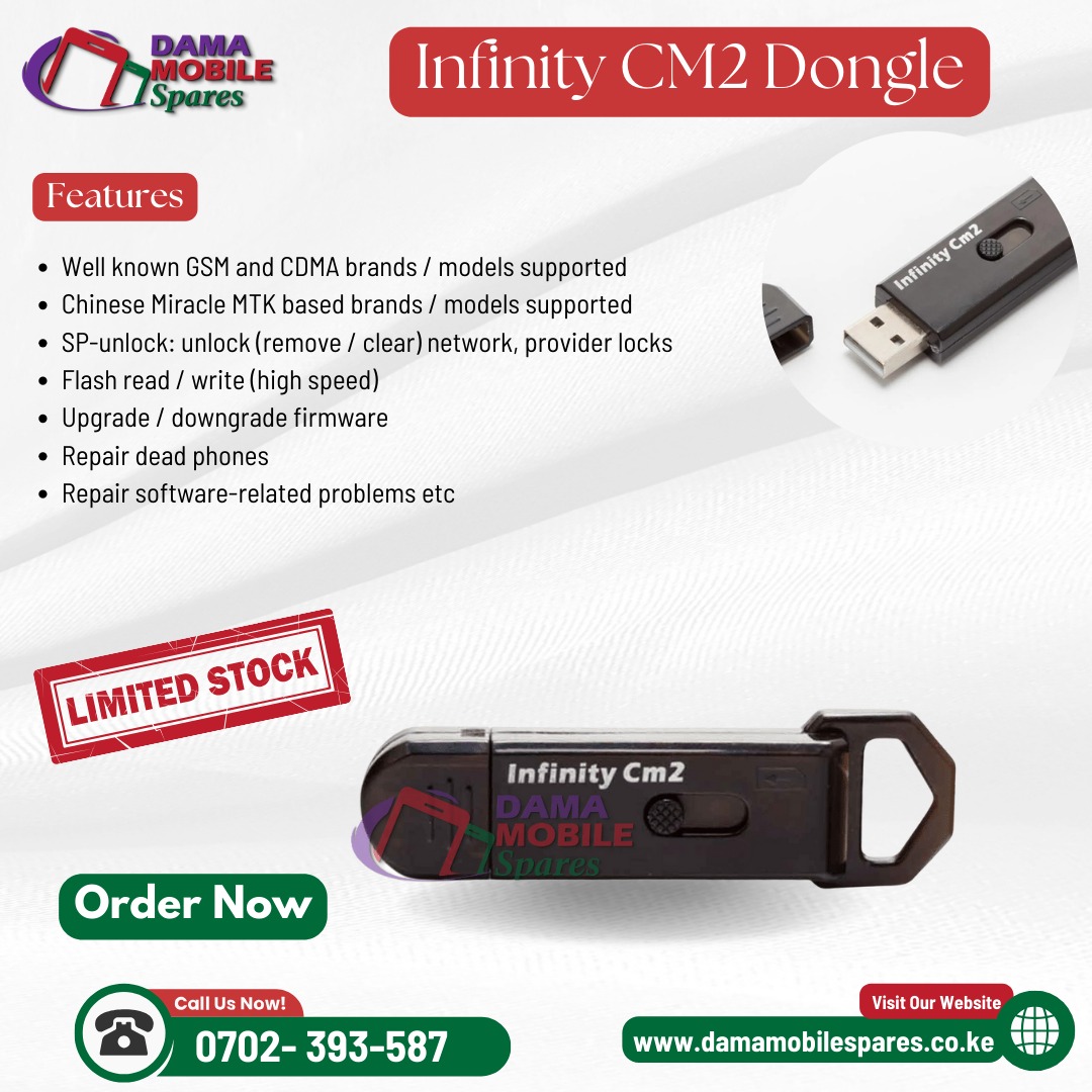 Back in stock! Infinity CM2 Dongle,... - DAMA mobile Spares | Facebook