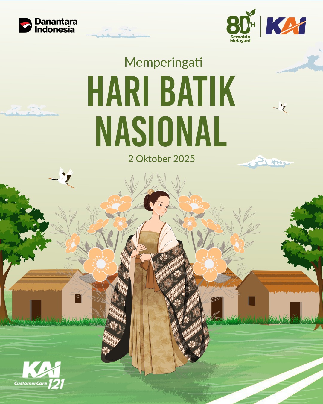KAI121 - Seperti batik yang merangkai garis, lekukan, dan corak warna ...