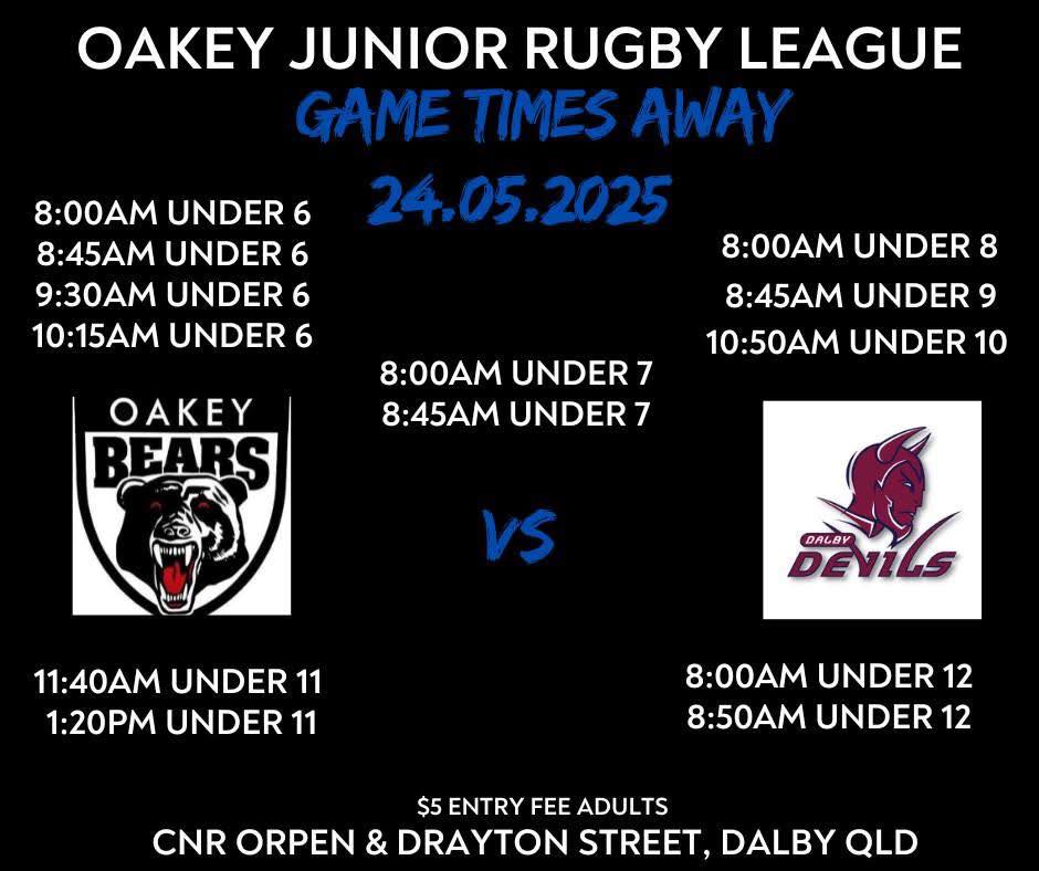 Oakey Junior Rugby League | Oakey QLD