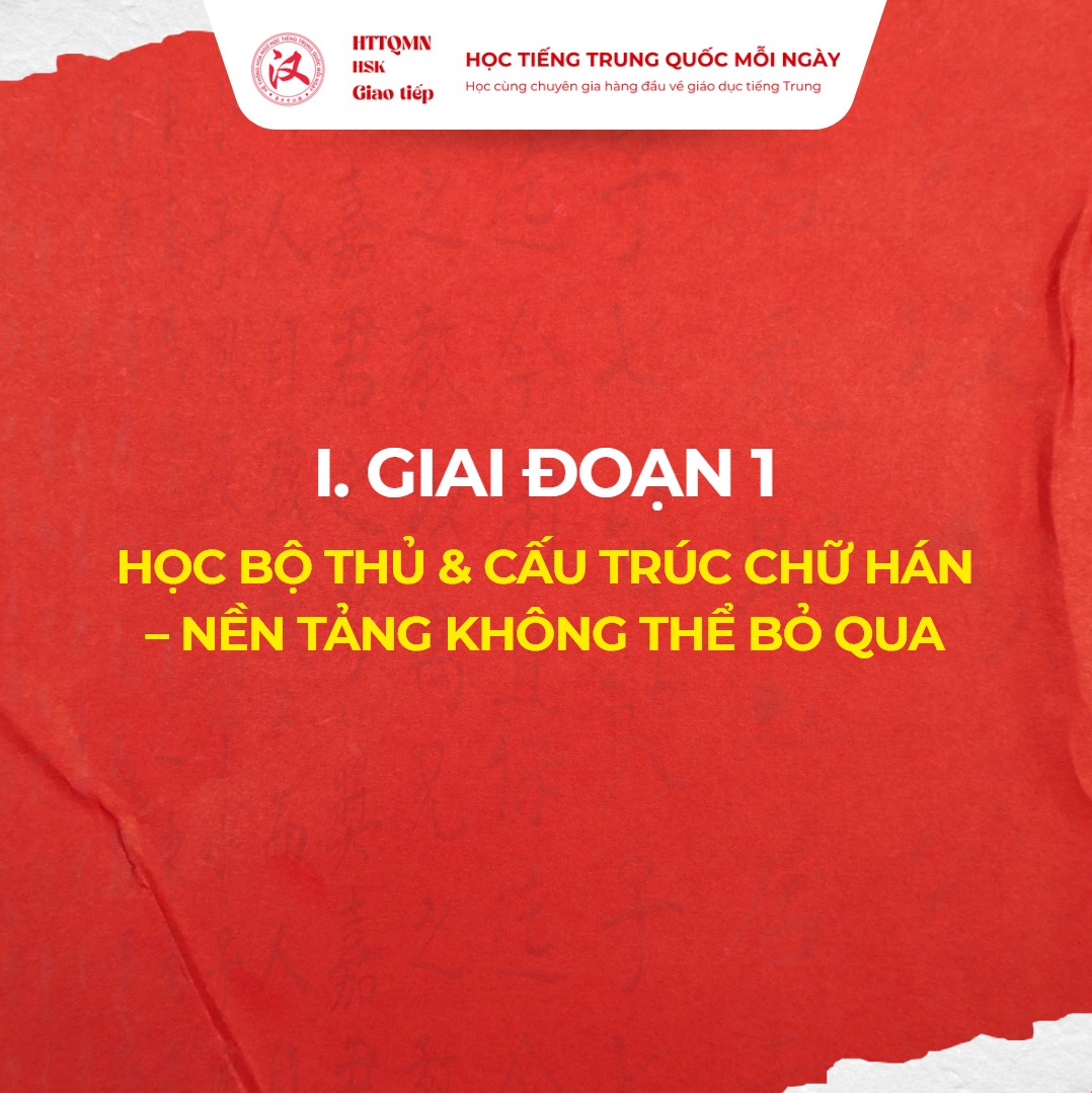 Trung - 1.1. Bắt đầu từ “BỘ THỦ” – nền móng nhận diện chữ • Chữ Hán ...
