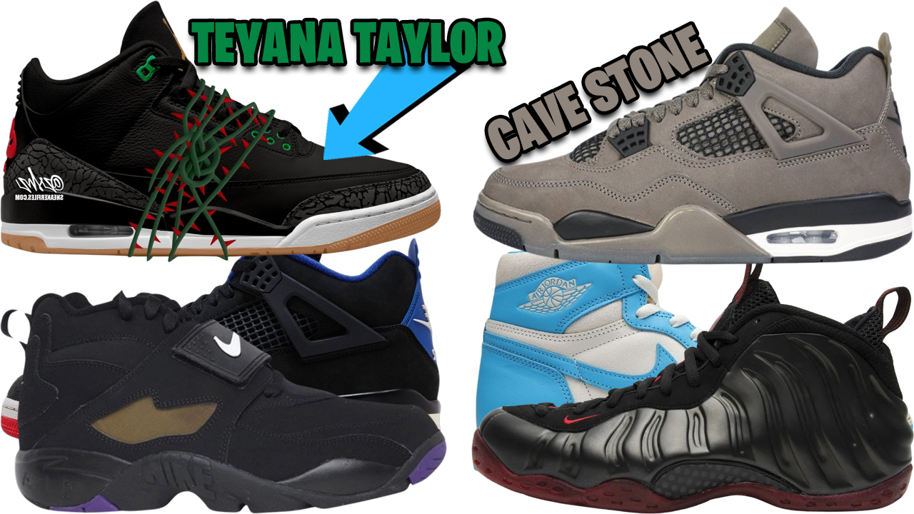 SneakerFiles.com - TEYANA TAYLOR AIR JORDAN 3 2026, AJ 4 CAVE STONE ...