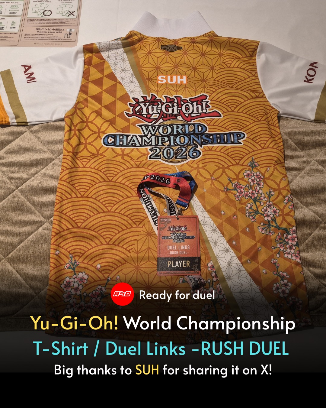 遊戯王 WORLD CHAMPIONSHIP 2026 Tシャツ　WCS 🔥 Another World Championship 2026 jersey has been revealed! This