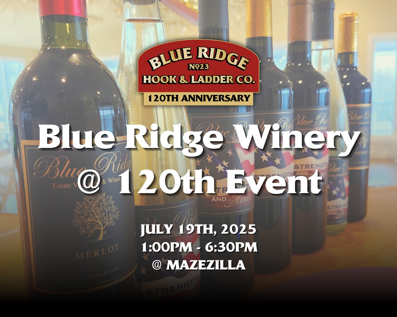 Blue - Celebrate 120 years of service with Blue Ridge Hook and Ladder ...