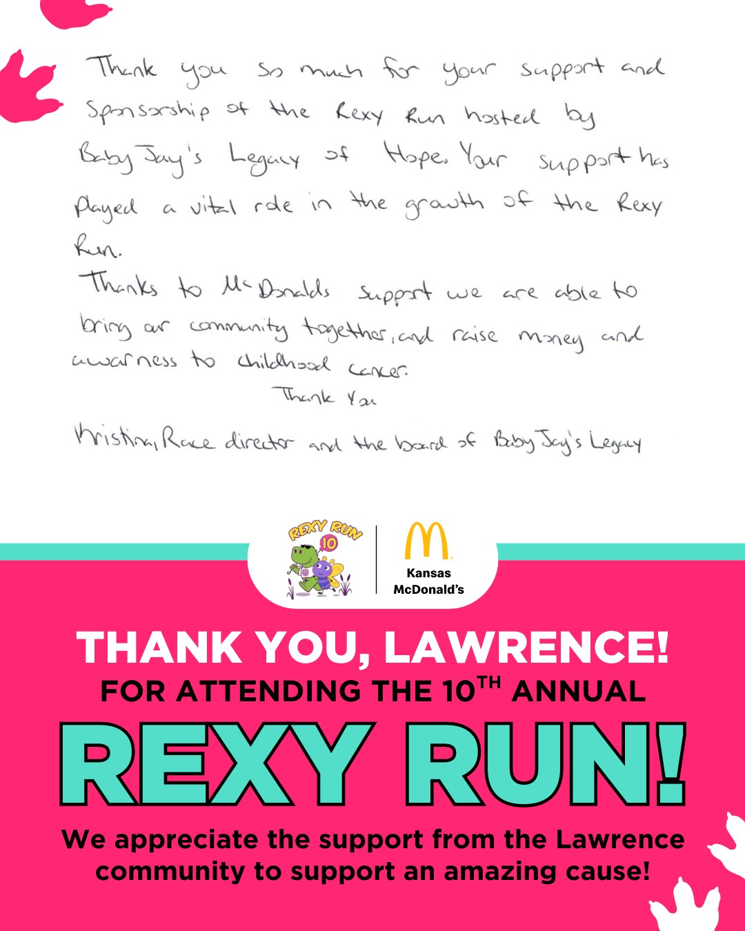 Kansas - We recently received this thoughtful letter following our ...
