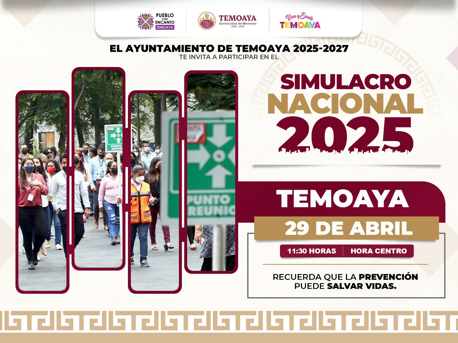 🙌🏼| ¡Participa en el Simulacro... - Temoaya 2025-2027 | Facebook