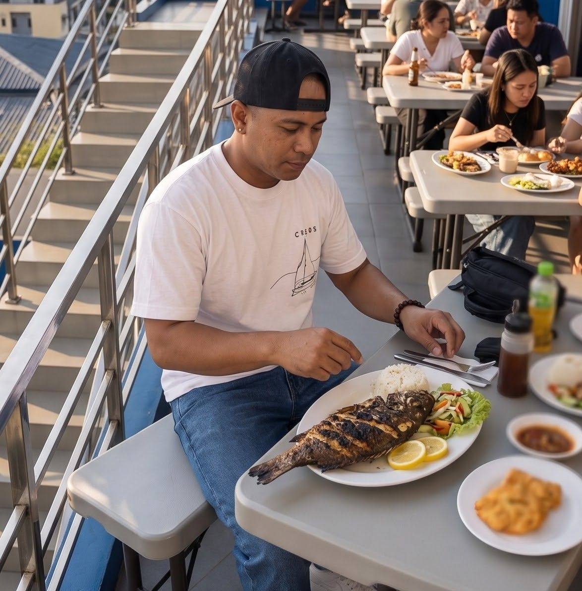 Relax while enjoying grilled octopus..🐙 #seafood #us | Ode La Reaction