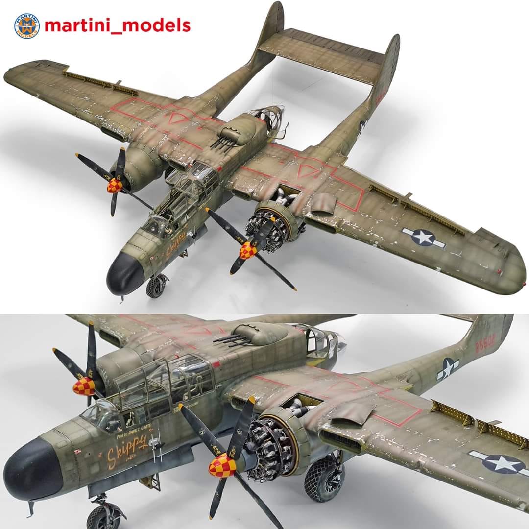 Hobbyboss P-61A Black Widow – Maquette Avion 1/48 – Plastique Noir – Dès 14 Ans