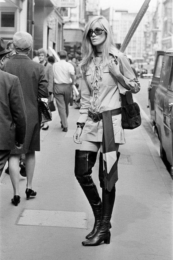 The 6ft tall Betty Catroux, model and muse of Yves Saint Laurent