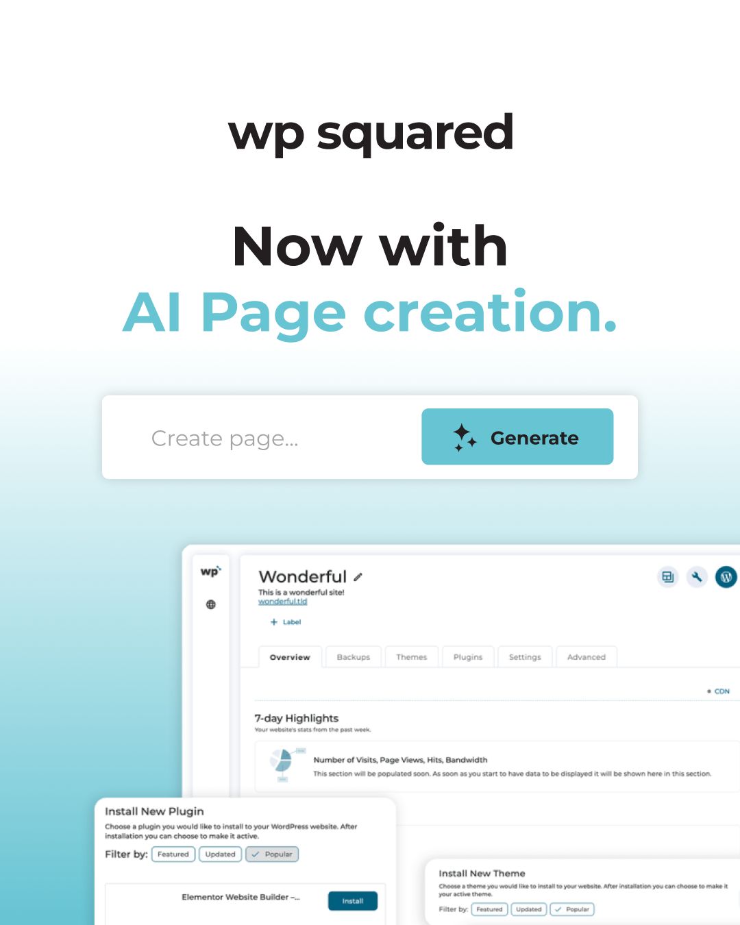 cPanel - Big news! WP Squared is getting a major upgrade: AI Page ...