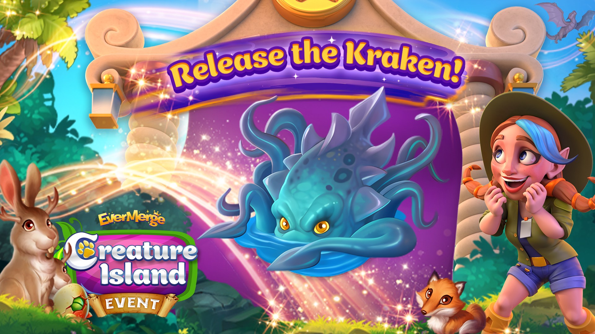 EverMerge - 🌟It's mega merging time!🌟 Kraken Island's... | Facebook