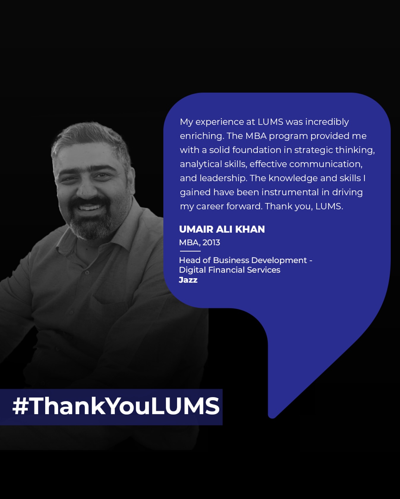 My experience at LUMS was... - SDSB Luminites Association | Facebook