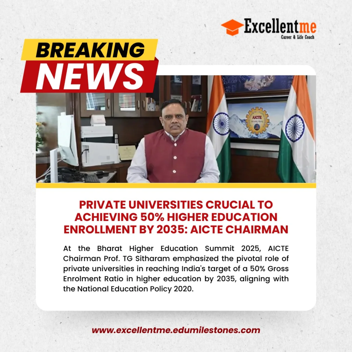 📚 India’s higher education is evolving!... - The Excellent Me | Facebook