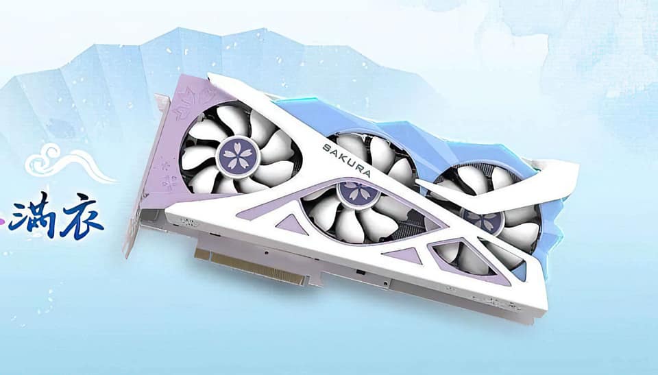 Yeston RX6800XT Sakura Hitomi 限定版 Yeston Radeon RX 6800 XT Waifu Edition (Sakura Hitomi) Image