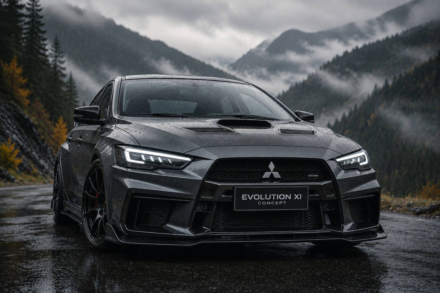 2025 Mitsubishi Lancer Evolution XI AI Art
