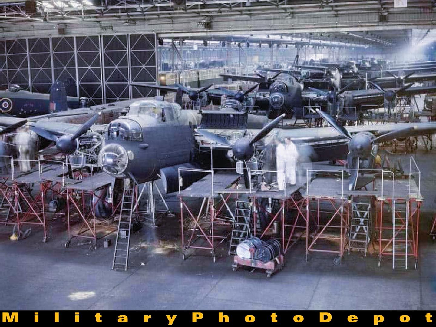 MilitaryPhotoDepot - Avro Lancaster bombers nearing completion at the A ...