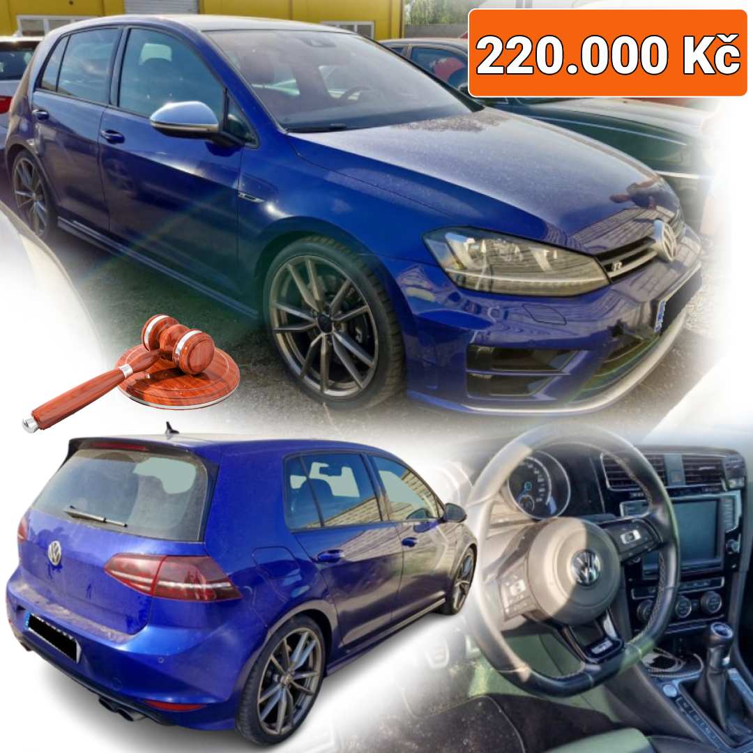 Dražby - Volkswagen Golf R - 220.000 Kč ️ https://www.extrh.cz/7-10 ...