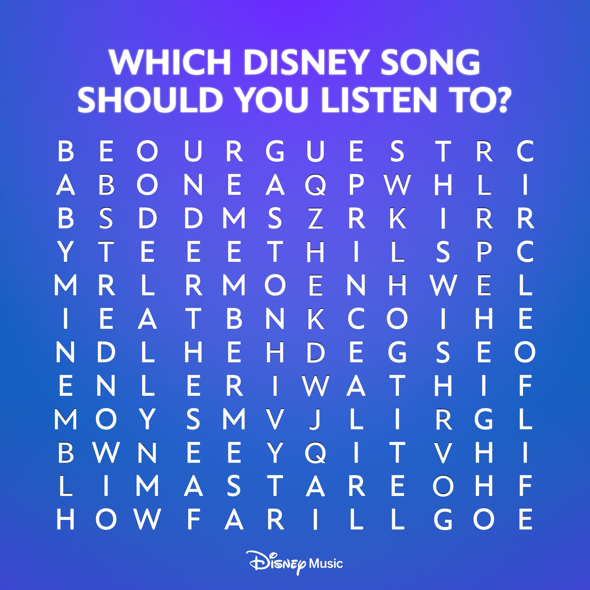 Which Disney song should you have on... - Walt Disney Records | Facebook
