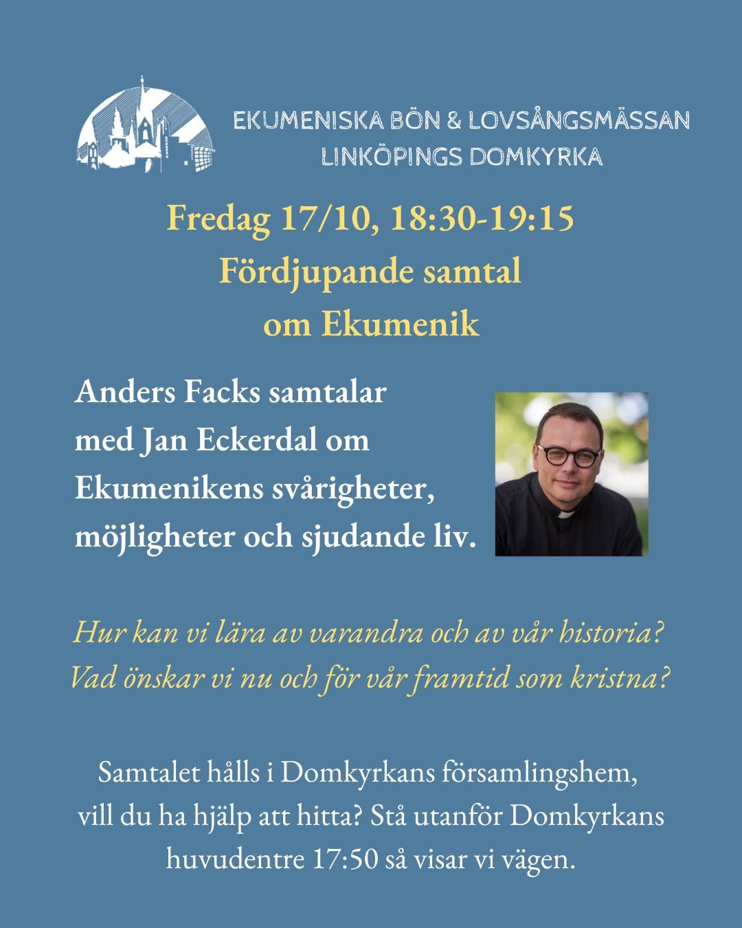 Ekumenisk bön- och lovsångsmässa i Linköpings domkyrka