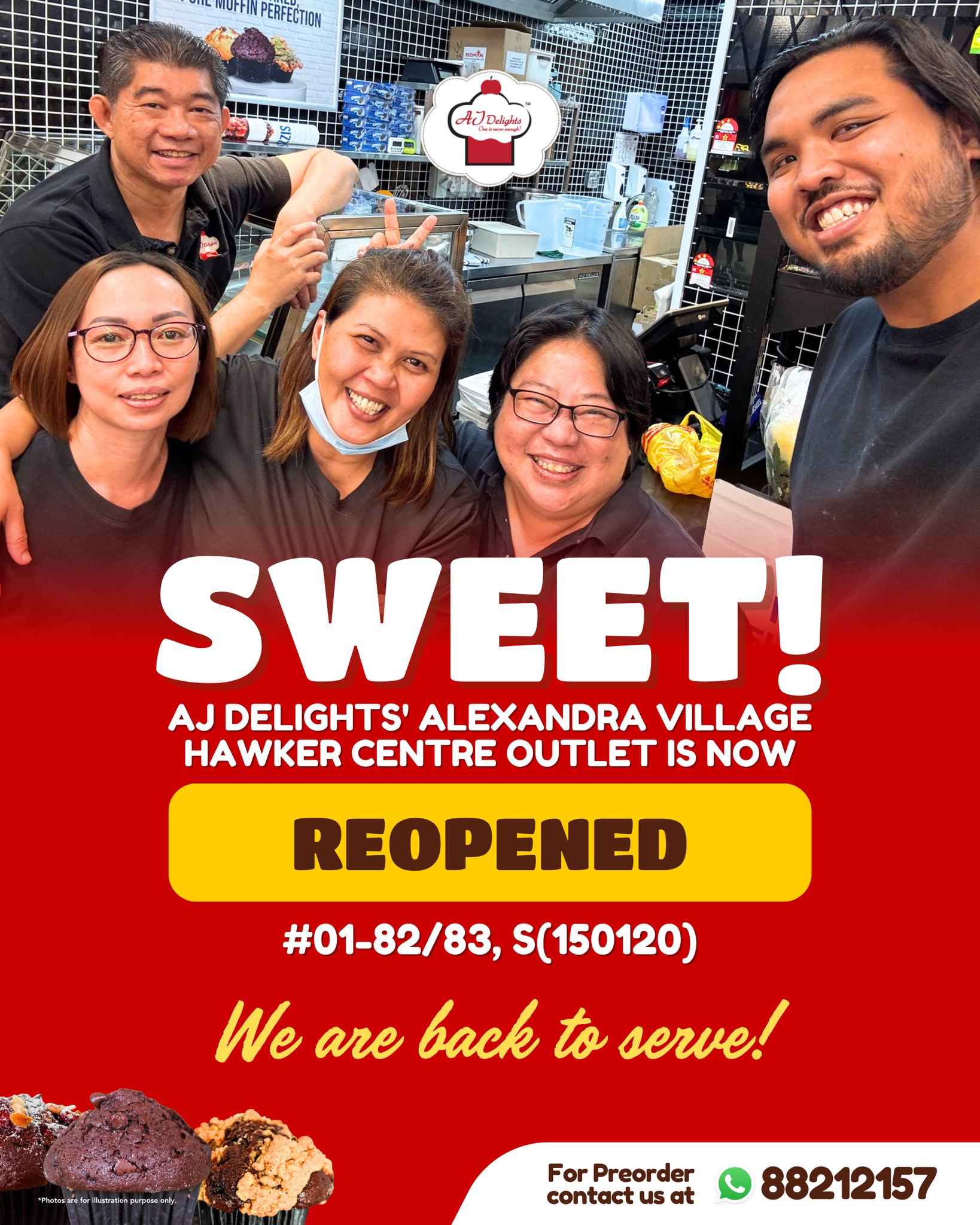 AJ Delights - 🧁 We’re officially back at Alexandra Village... | Facebook