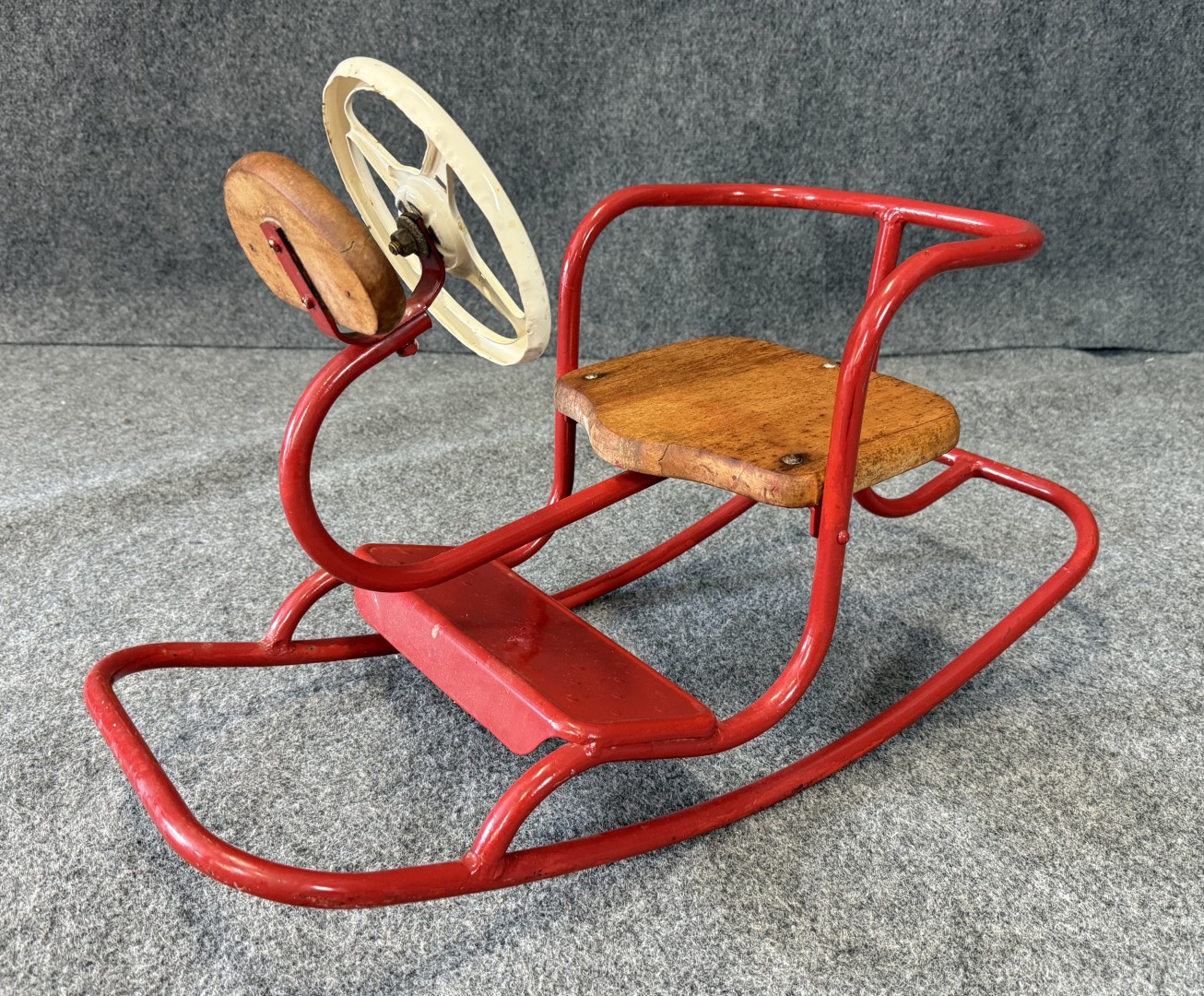 Raleigh - Antique Thistle Red Child’s Rocker This antique Thistle child ...