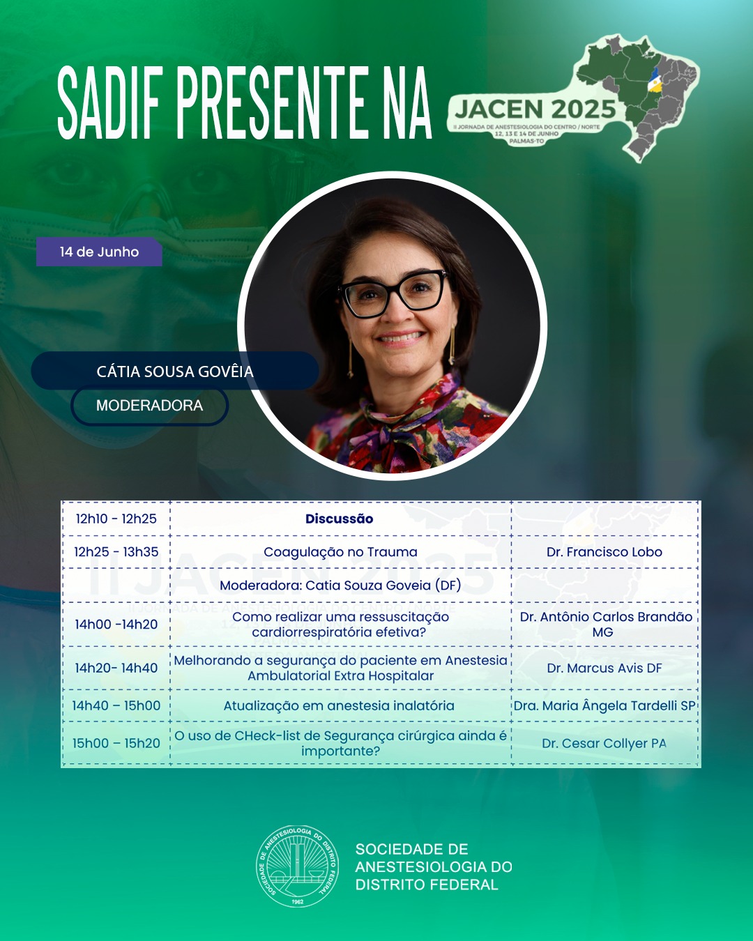 🔹... - SADIF - Sociedade de Anestesiologia do Distrito Federal | Facebook