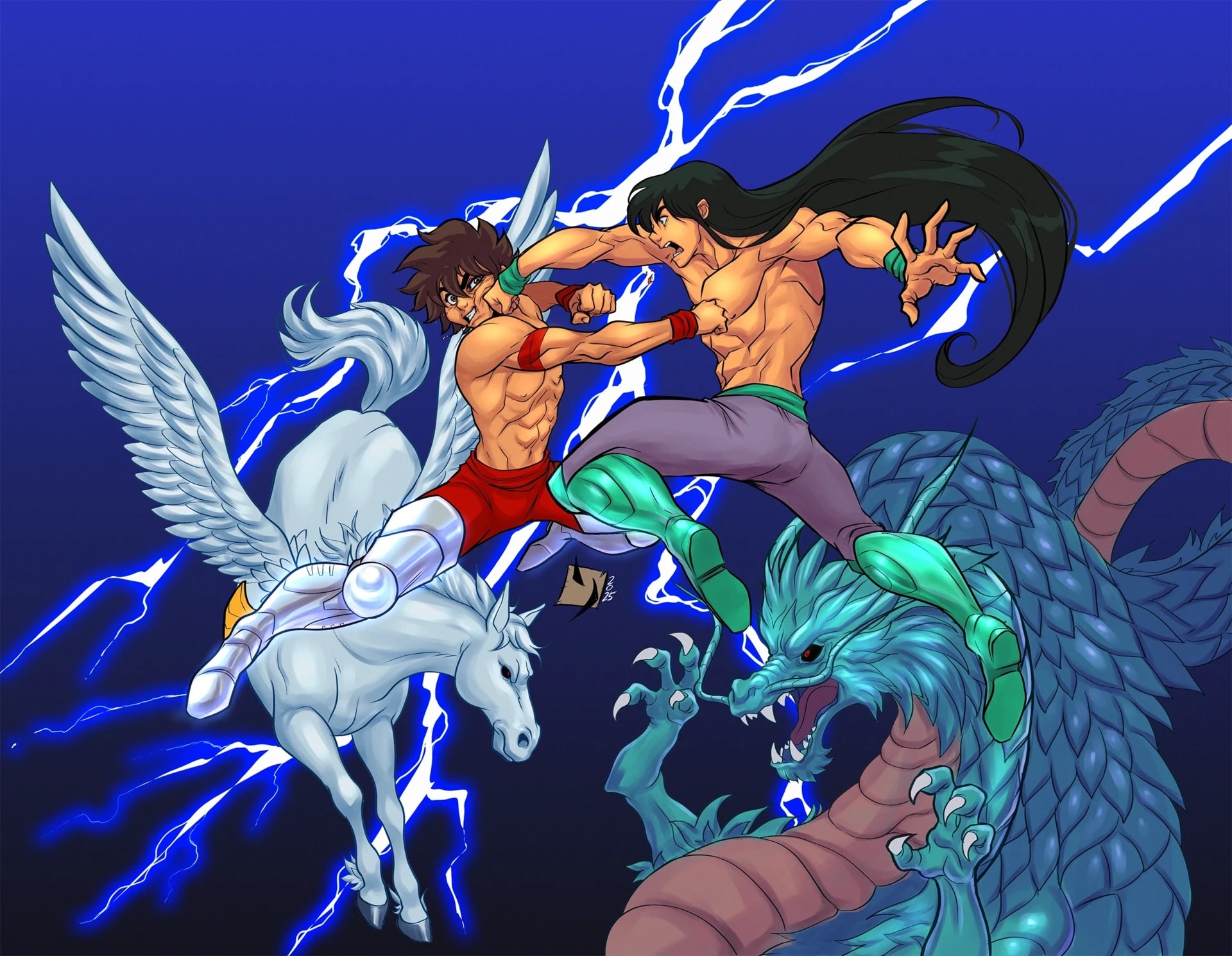 Shiryu, The bronze knight of the dragon from Saint Seiya by 