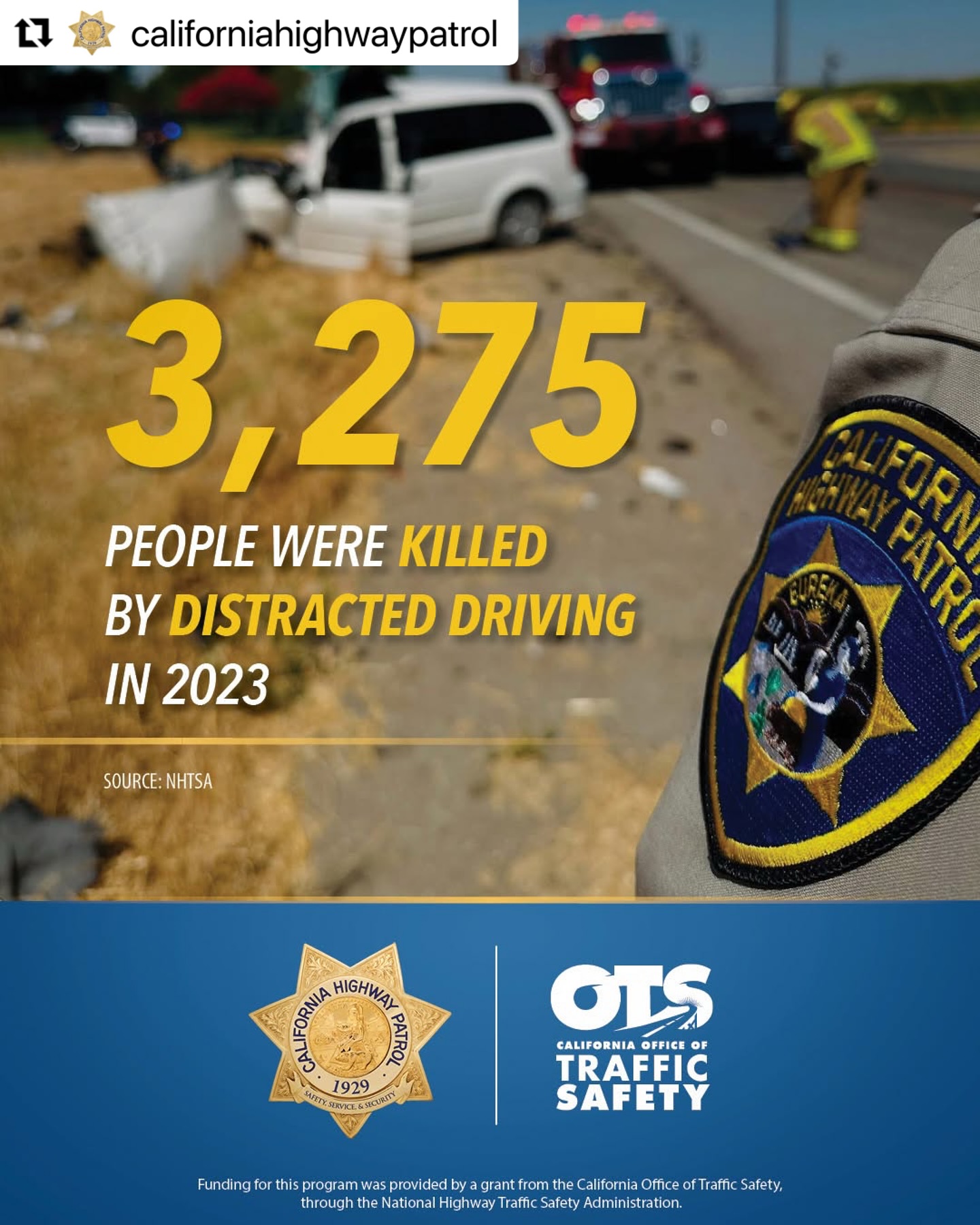 CHP - CHP officers host a one hour distracted driving presentation made ...