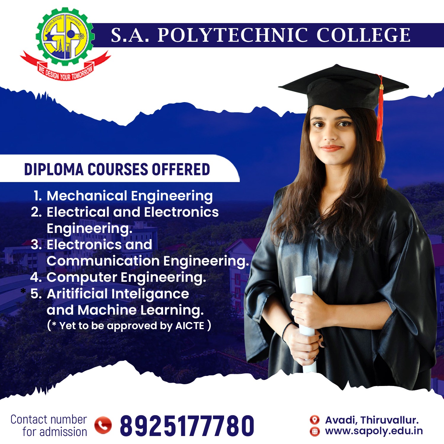 S A Polytechnic College | Chennai