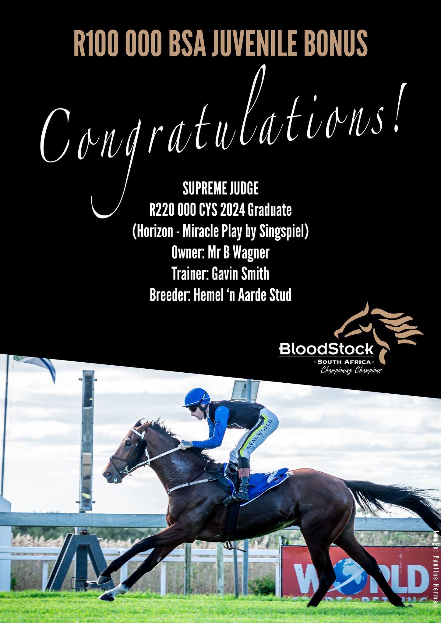 Bloodstock - Congratulations to Gavin Smith Racing Stables and owner Mr ...
