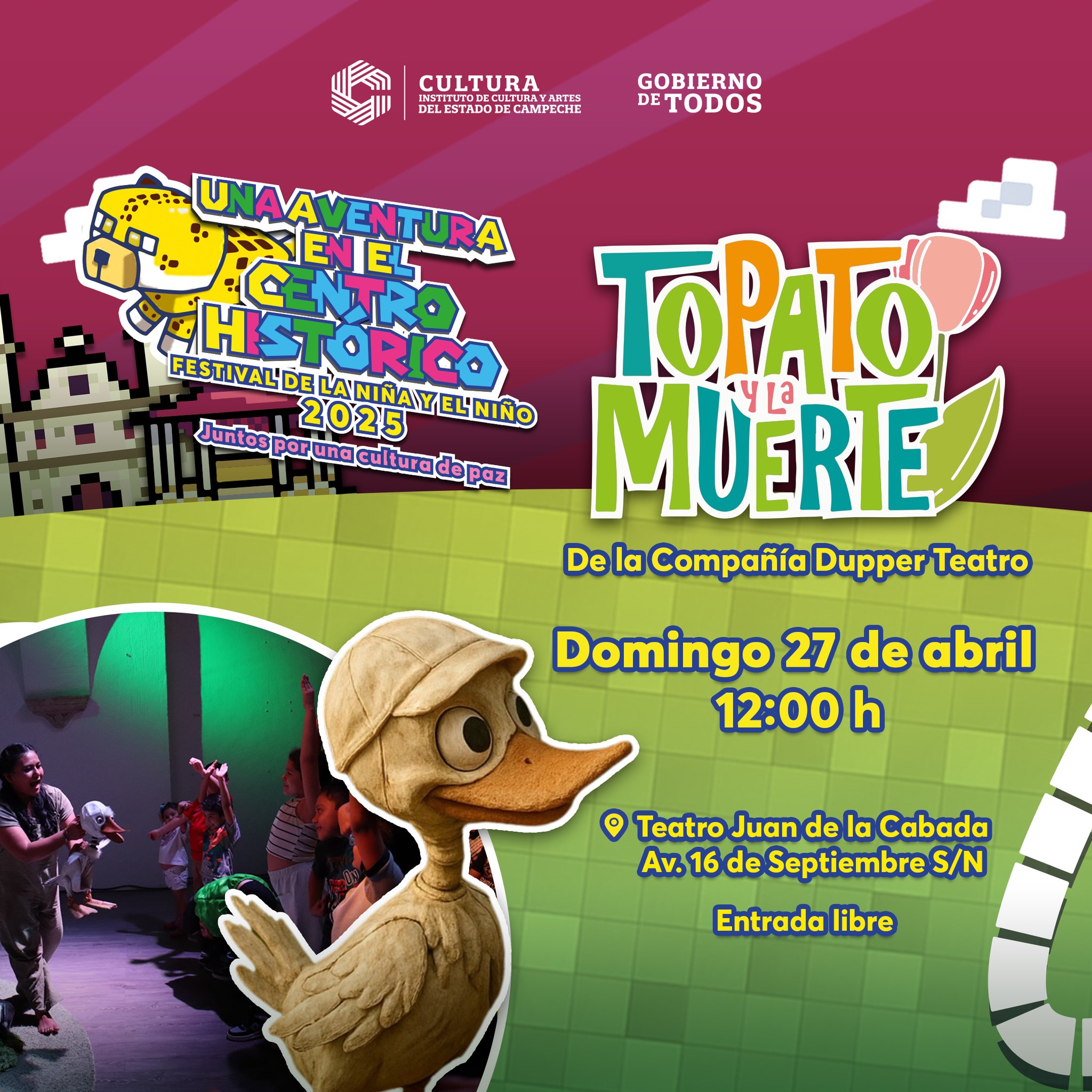 Gobierno - Disfruta de Topato y la muerte de Dupper Teatro en 