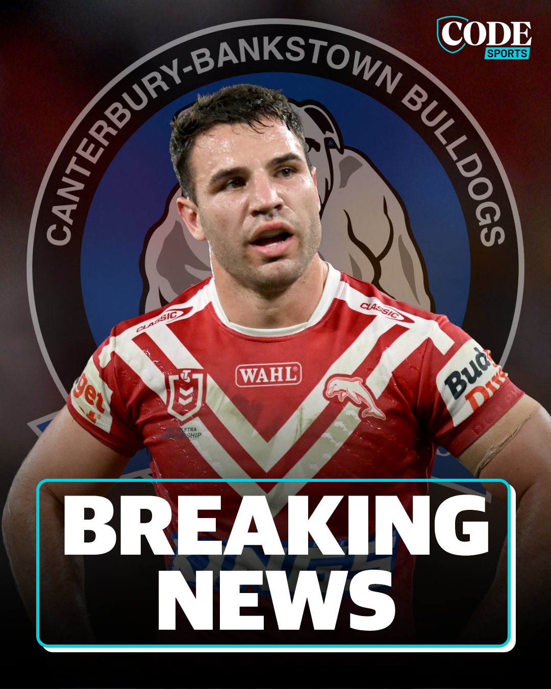 CODE - #Breaking: The Bulldogs have reacted to their straights sets ...