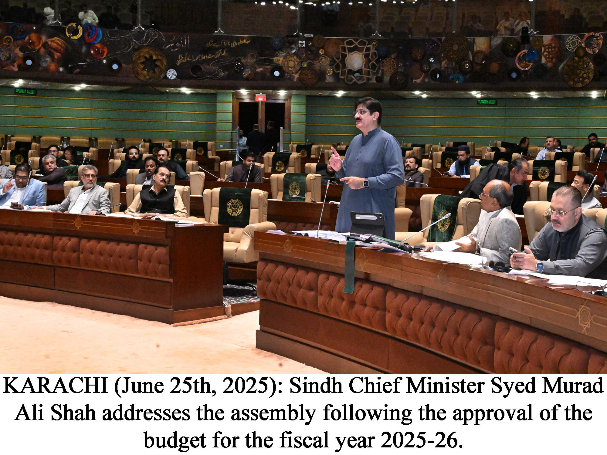 Sindh - KARACHI (June 25th, 2025): Sindh Chief Minister Syed Murad Ali ...