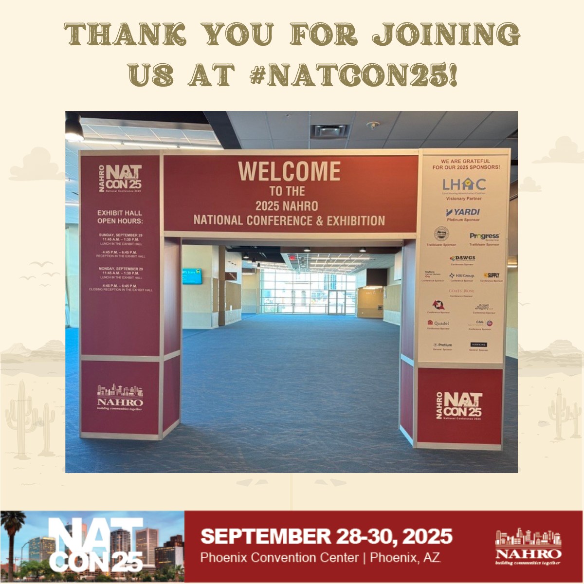 NAHRO - Thank You for Joining Us at #NatCon25! To all of our incredible ...