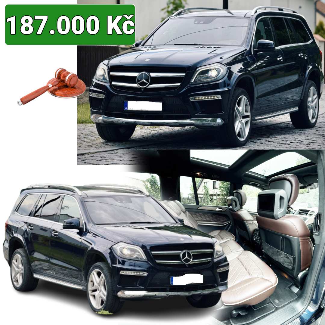Dražby - 🔥Luxusní Mercedes-Benz GL 500 4MATIC – 7místné SUV - 187.000 ...