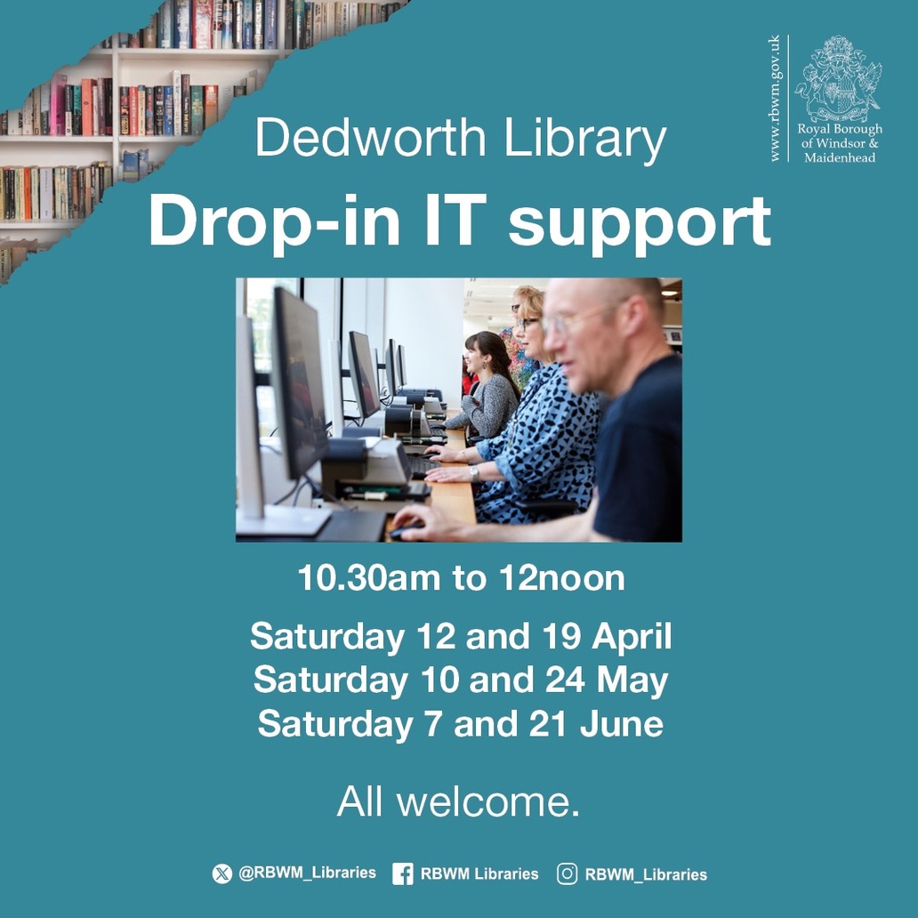 RBWM - If you need help with IT, come and join us at Dedworth Library ...