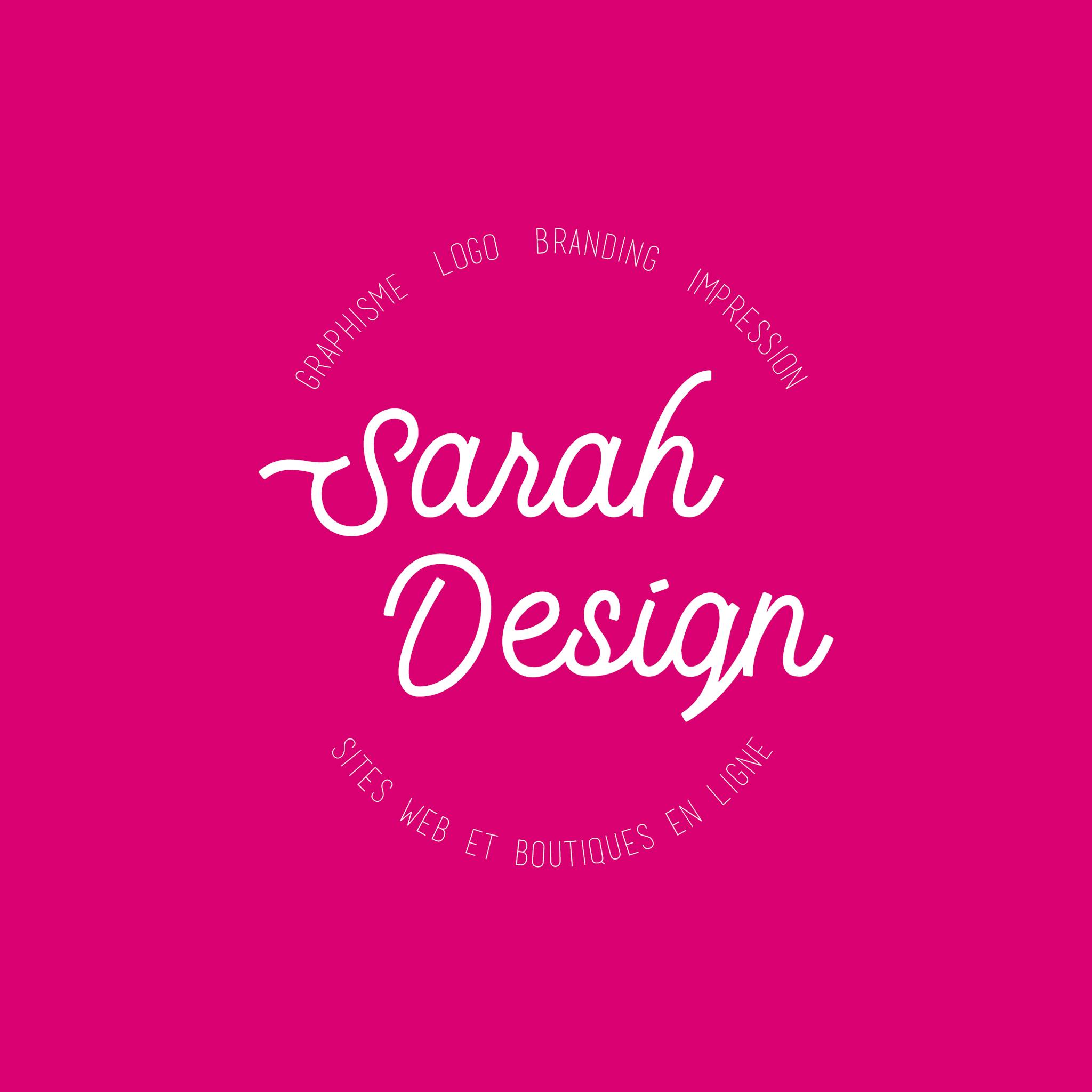Sarah Design - Design Graphique & Création de sites web