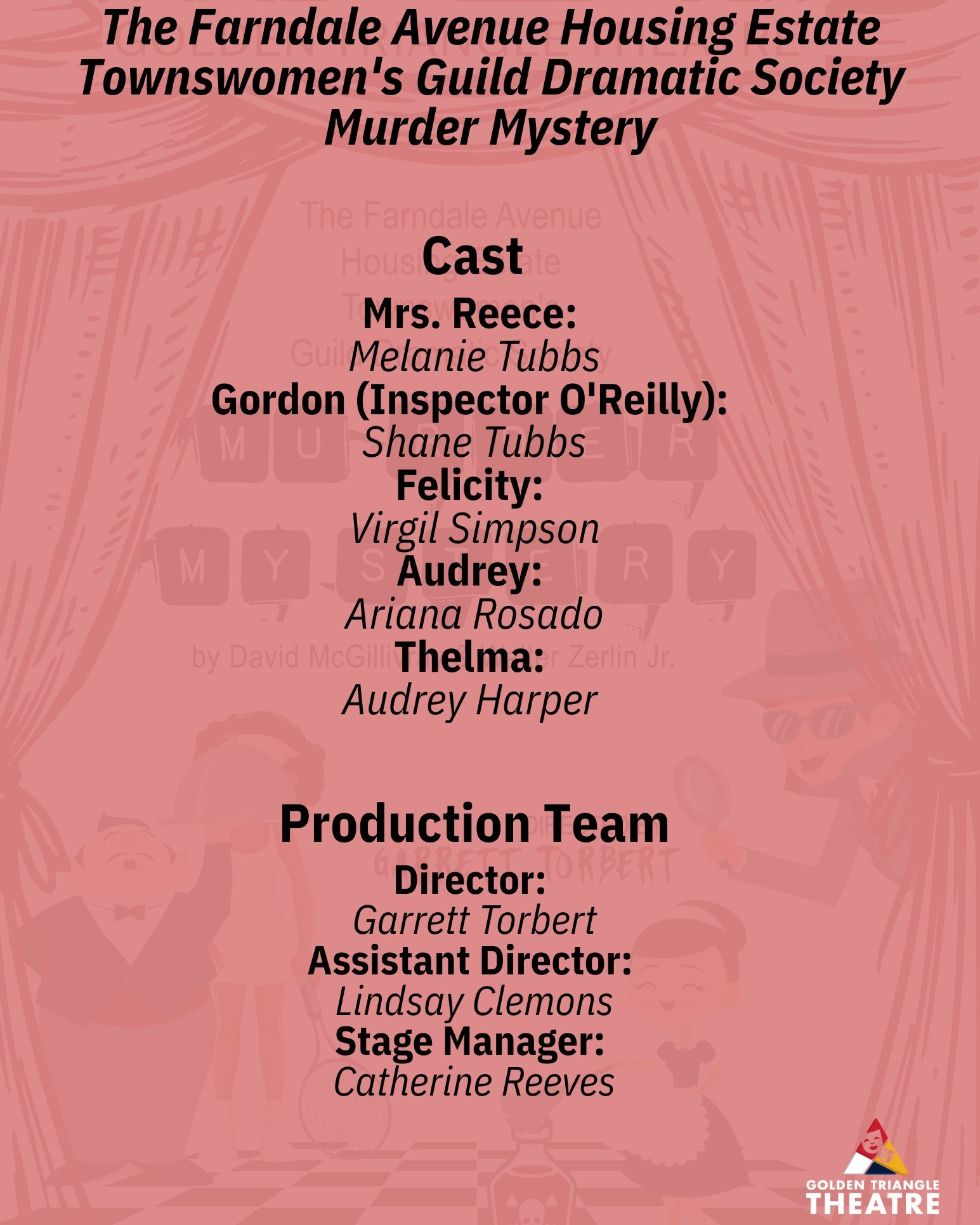 Golden - CAST ANNOUNCEMENT! Golden Triangle Theatre is thrilled to ...