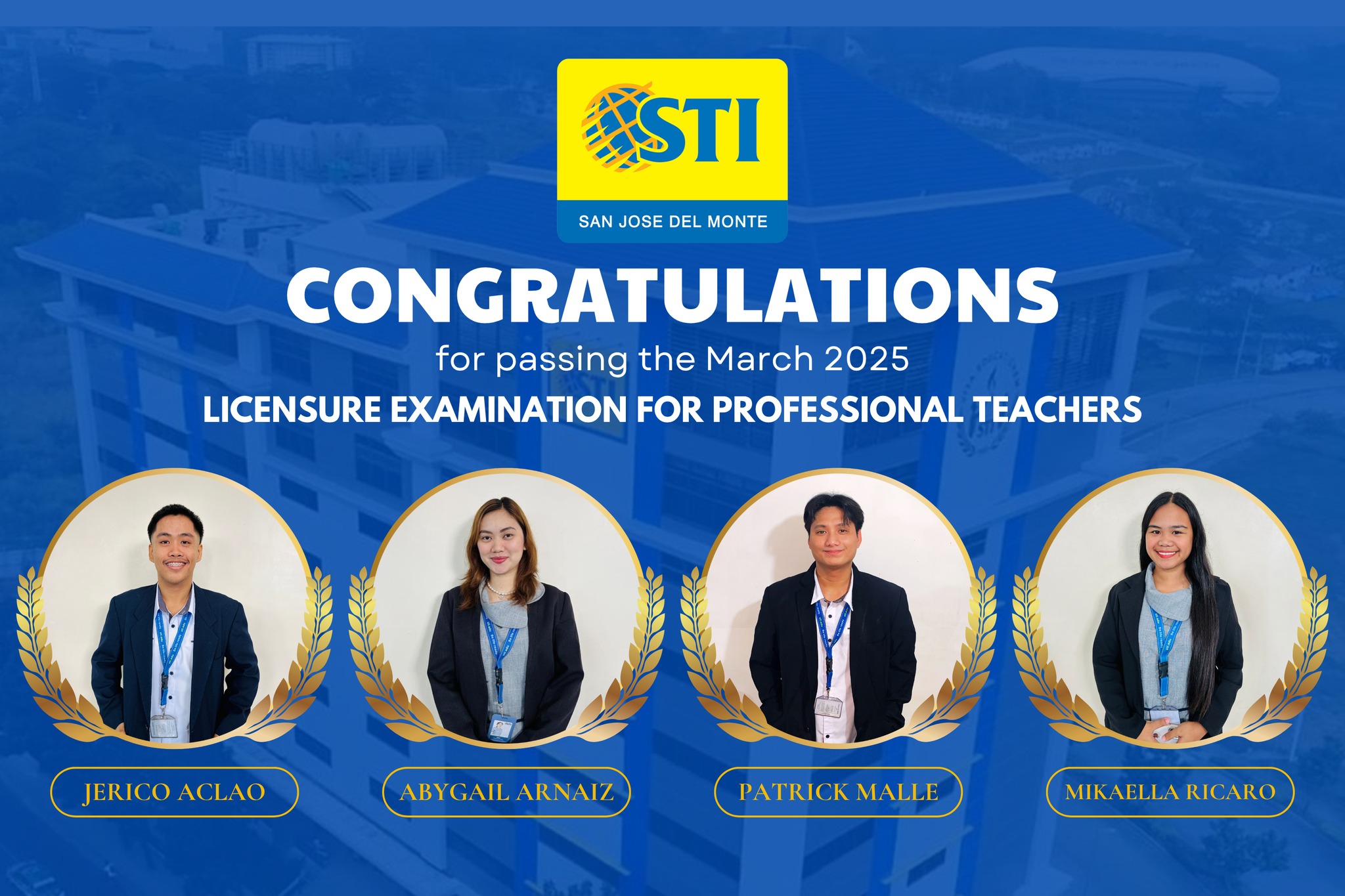 STI - Proudly celebrating our newly licensed teachers! Your excellence ...