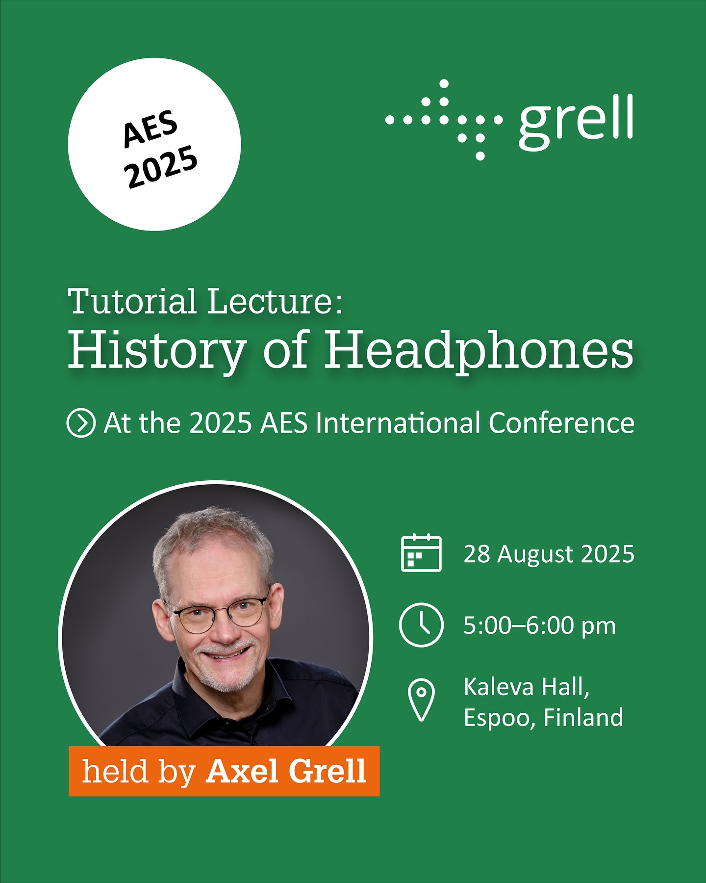 Grellaudio - On August 28, 2025, Axel Grell will give a Tutorial ...