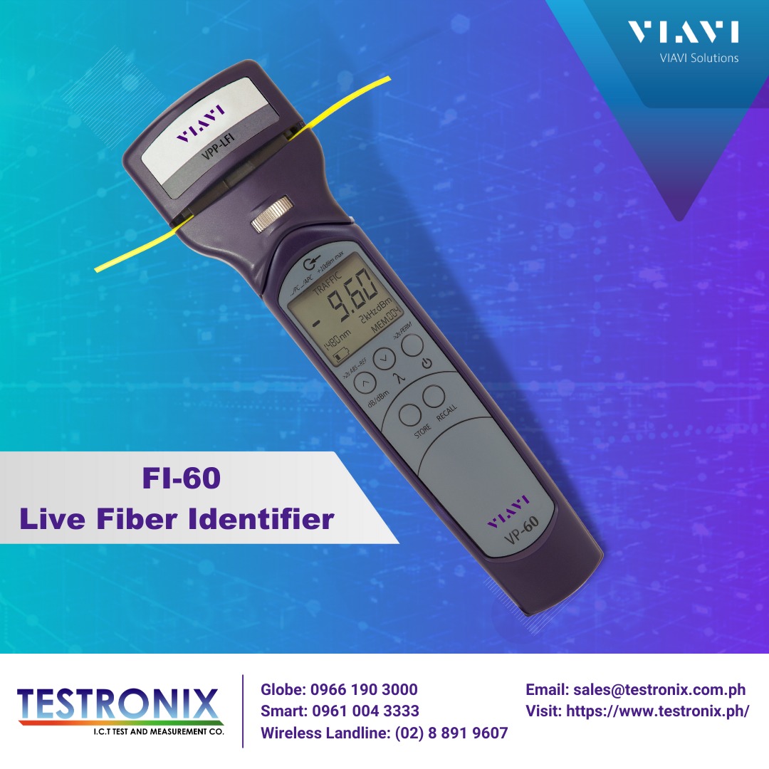 Testronix Inc. - The VIAVI FI-60 LFI enables users to easily detect the ...