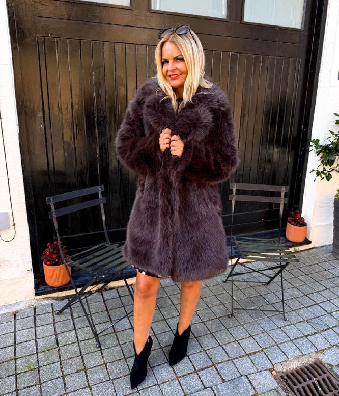 Women's Padded Winter Coat With Faux Fur Hood – Warm Jacket Sizes UK 8-16