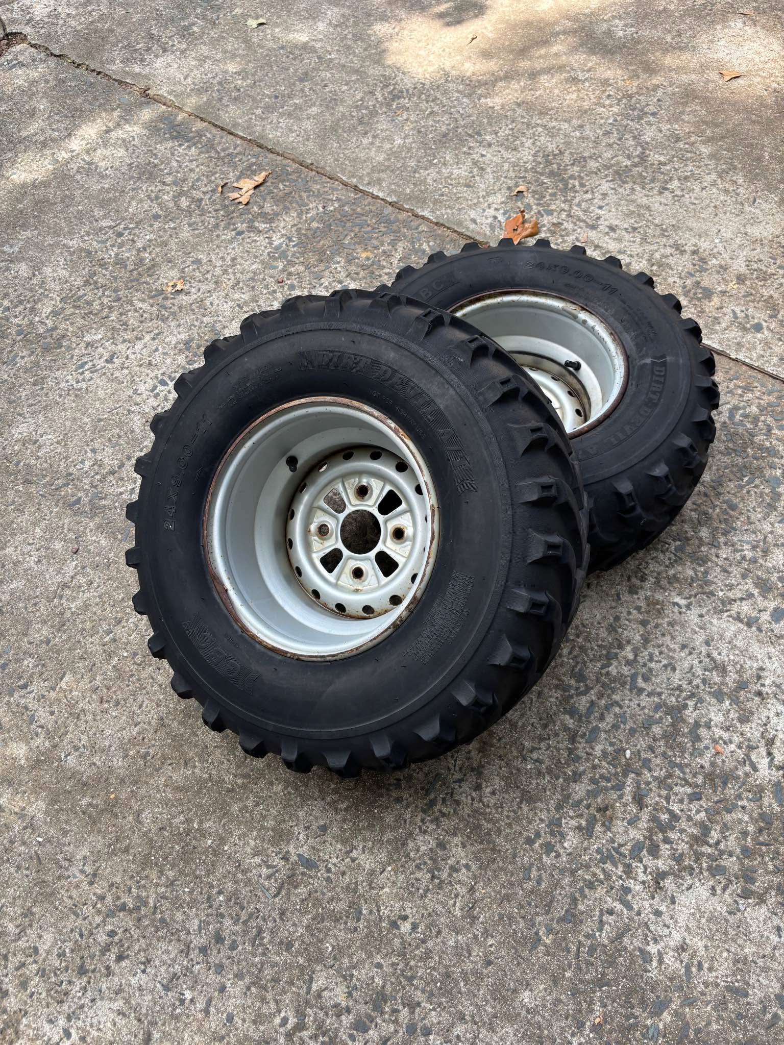 24x9-11 GBC Dirt Devils on Honda Wheels - Car Wheels, Tires & Parts ...
