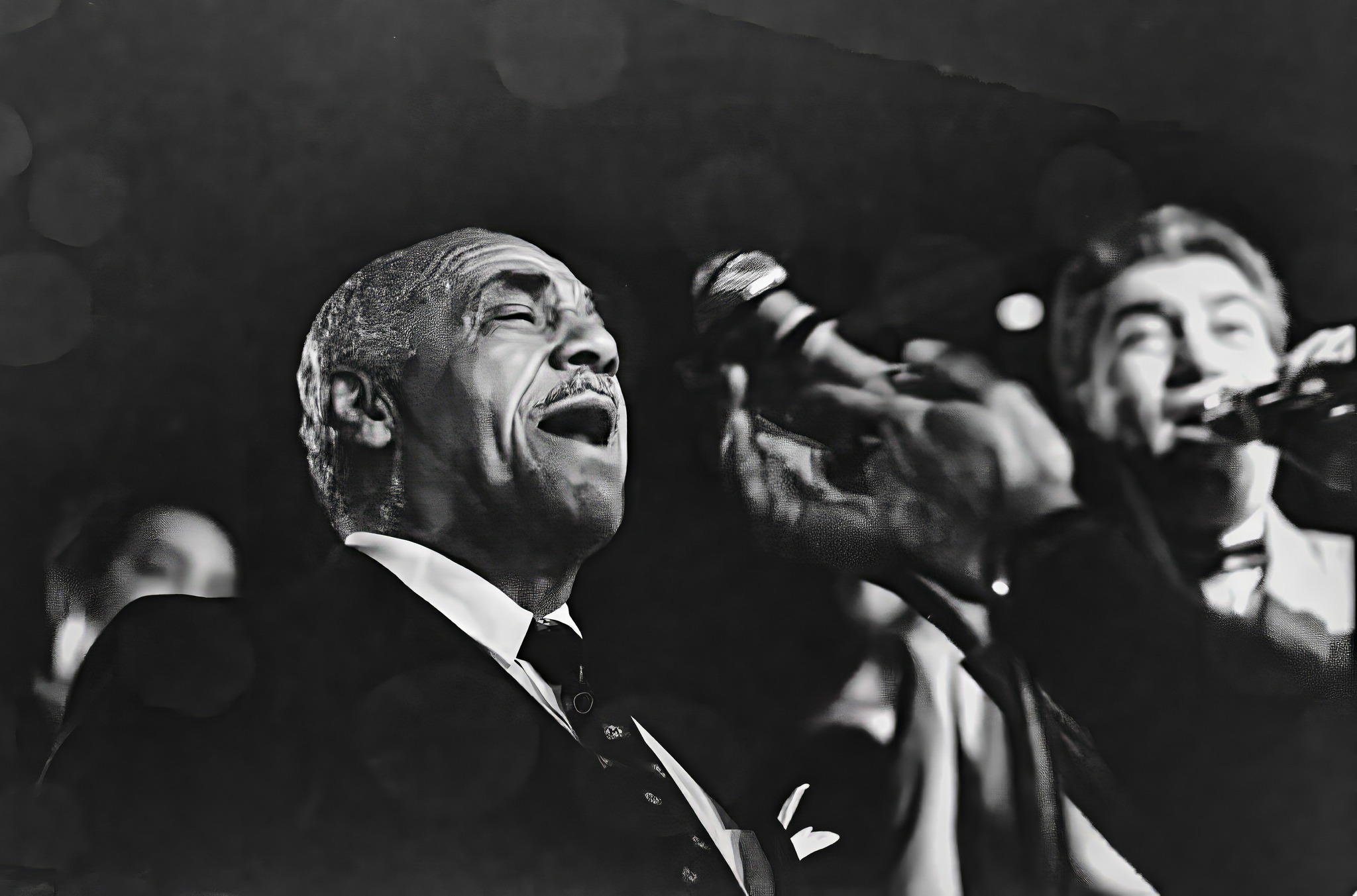 Congahead - Machito with Adalberto Satiago sometime in the 1980s | Facebook