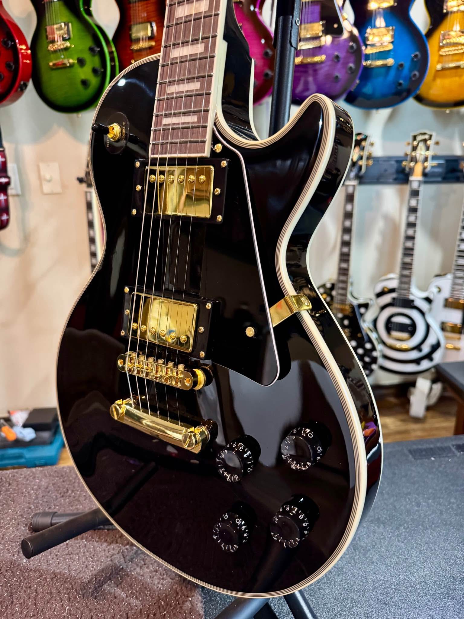 Chibson Custom LP BB Electric Guitar Black Pickguard Small Pin Bridge ...