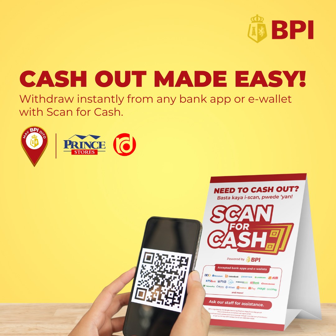 BPI - Kailangang mag-cash out? Basta kaya i-scan, pwede ‘yan! With Scan ...
