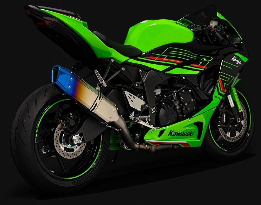 Trick star ikazuchi sport exhaust for kawasaki ninja zx-6r