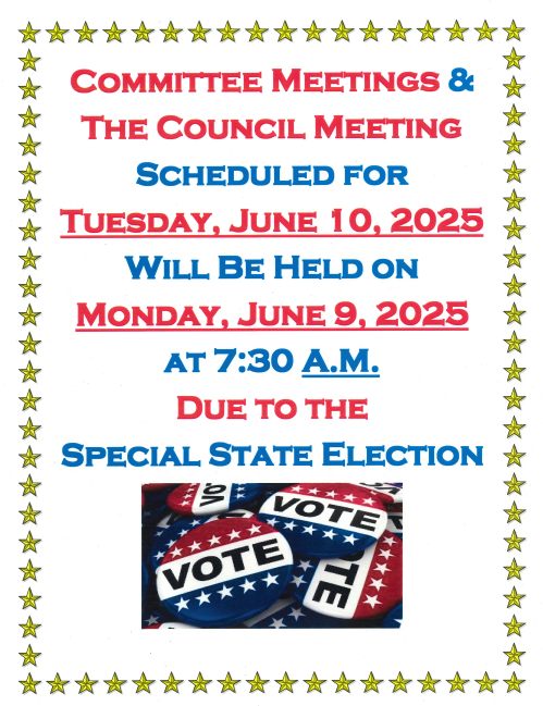 City - Please be advised, due to the Special State Election for the 3rd ...